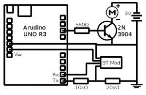 Schematic of Arudino-based circuit for Final Design