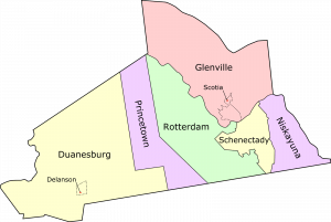 Map of Schenectady County