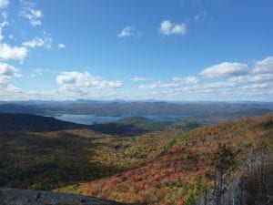 photograph of Adirondack Mountains and Lake George from Sleeping Beauty