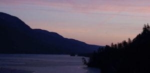 photograph of Lake George at dusk