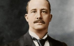 Hand colored photograph of Verplanck Colvin