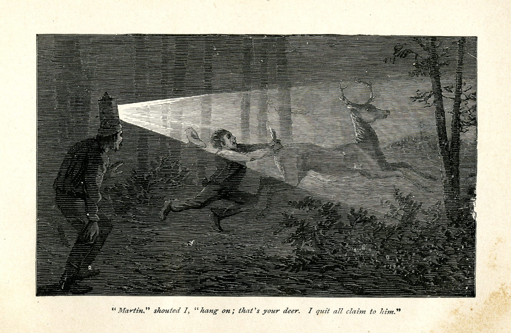 Jacklighting illustration from Murray's Adirondack Adventures