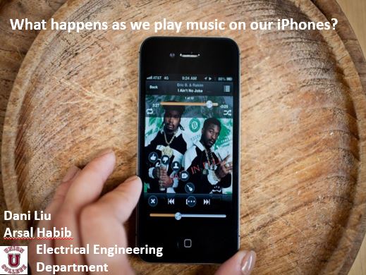 As we play music on our smartphones