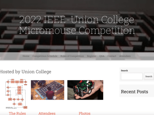 2022 IEEE-Union College Micromouse Competition