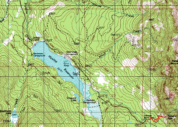 hyalite_canyon topo map