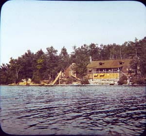Image: Wawayanda Lodge as seen from the lake