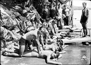 Image: Wawayanda swimming dock, doing CPR