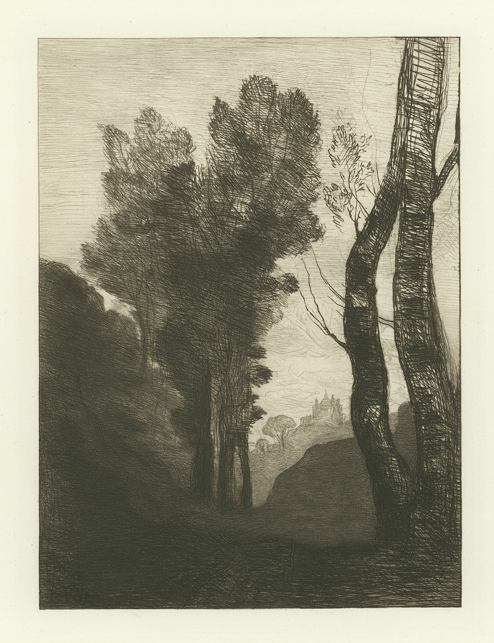 Environs de Rome by Jean-Baptiste Camille Corot